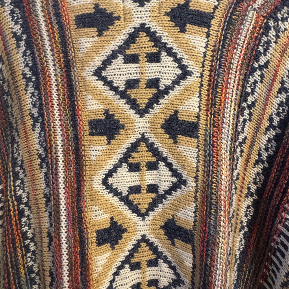 Bohemian Multicolor Knit Cardigan - Picture 3 of 5